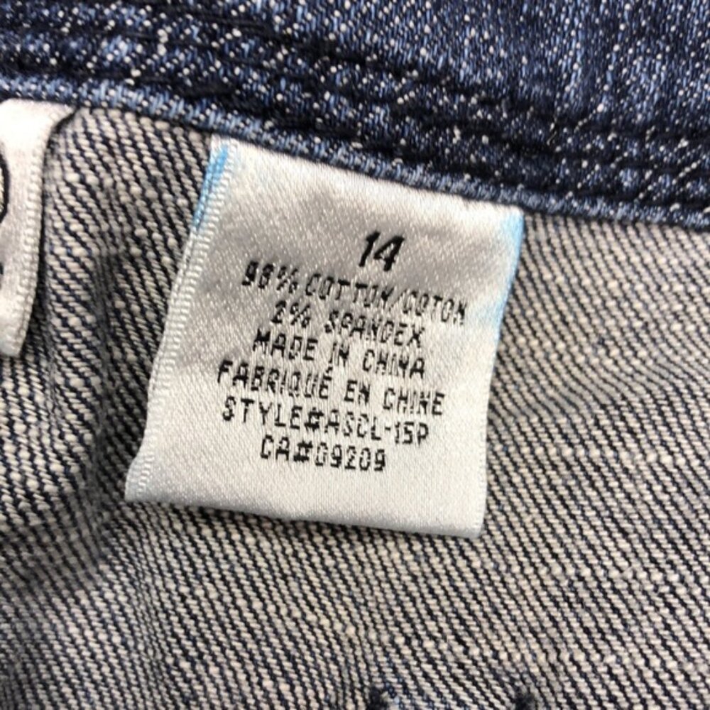 CLEO PETITES WIDE LEG CROP JEANS 14/32x19 ⭐️ - Picture 7 of 10